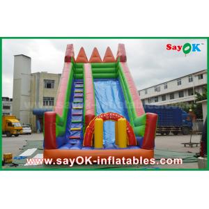 Inflatable Slippery Slide Safety PVC Tarpaulin Inflatable Bouncer Slide Yellow /