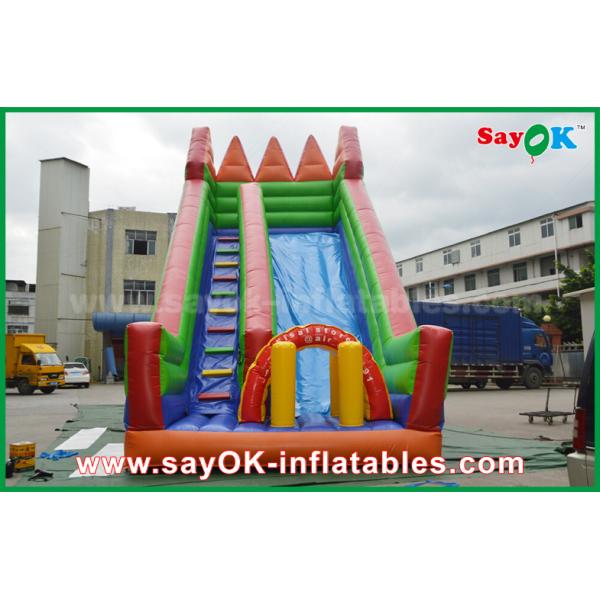 Inflatable Slippery Slide Safety PVC Tarpaulin Inflatable Bouncer Slide Yellow /
