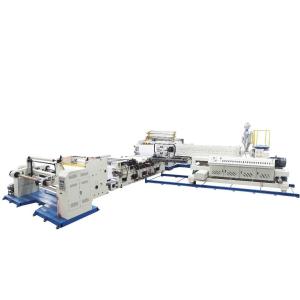 Felt PE Resin Extrusion Coating Machine With PLC Programmable Controller