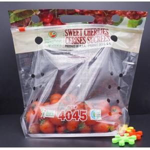 flat bottom fresh fruit vegetable plastic packing bag, dried cherry packing bag,