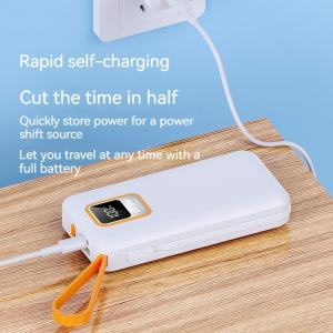 Outdoor 10000mAh TC Port Mini 22.5W Fast Charging Power Bank with Cable and Real