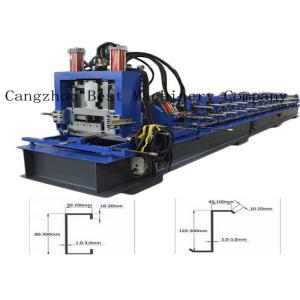 PLC Quick Changeable Purline Machine , CZ Interchangeable Purlin Machine