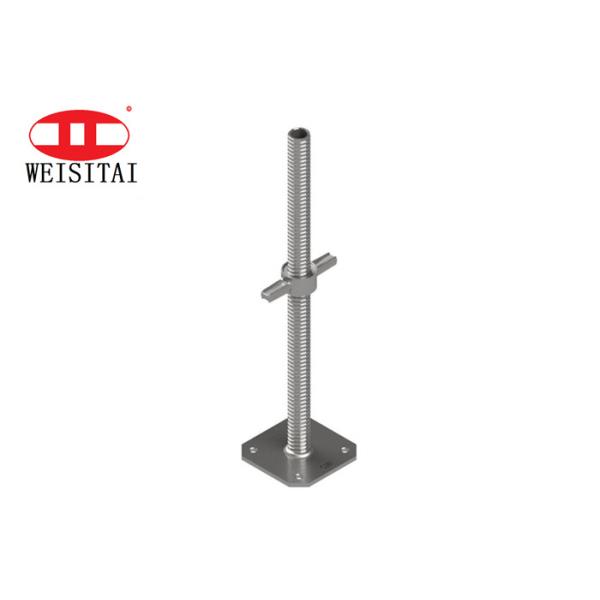 Quality Painted Electric Adjustable Screw 450mm Jack Base Scaffolding for sale