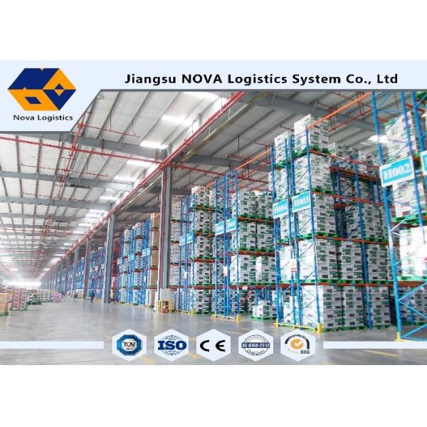 Industry Adjustable Pallet Warehouse Racking Powder Coated / Galvanization