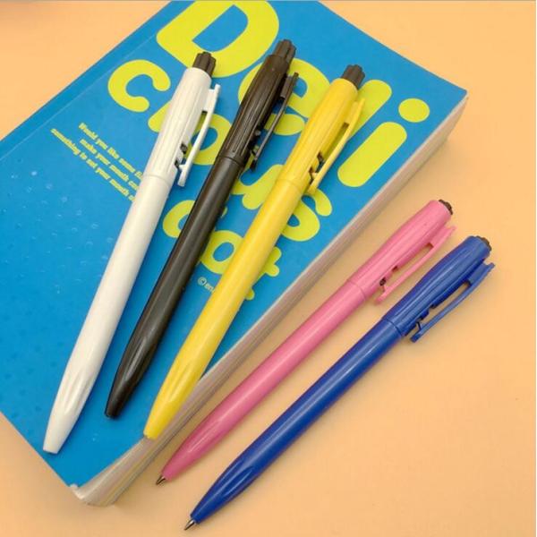 New Design China Promotional Plastic Click Biro Pen with Grip