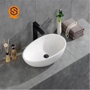 Hotel Lavabo Above Counter Bathroom Basin Solid Surface bold element
