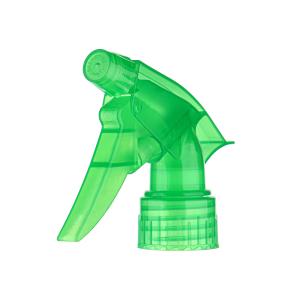 Customizable 28/410 Transparent Green PP Plastic Ergonomic Trigger Sprayer For