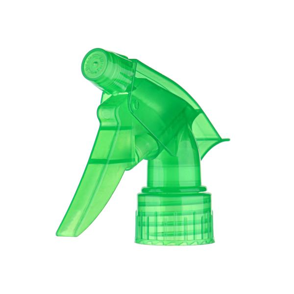 Customizable 28/410 Transparent Green PP Plastic Ergonomic Trigger Sprayer For