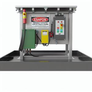 Safe Emergency Stop Button Electric Lifting Platform with PLC Control System and