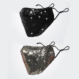Reusasble Private Daily Party Show Shiny Face Mask Magic Bling Crystal face Mask