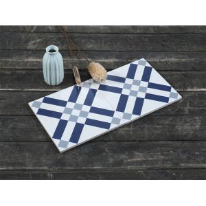 20x20cm Blue and White Ceramic Rustic Tile for Indoor Floor