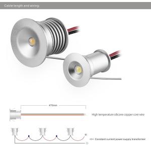1W Mini Recessed LED Downlights 12V 3V Showcase Room Decorative Lighting Small