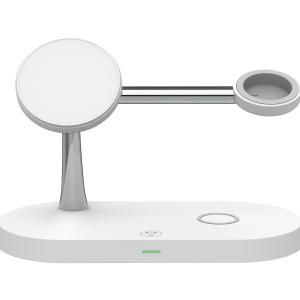Multi-functional Magnetic Wireless Charging Station With Night Light For Qi