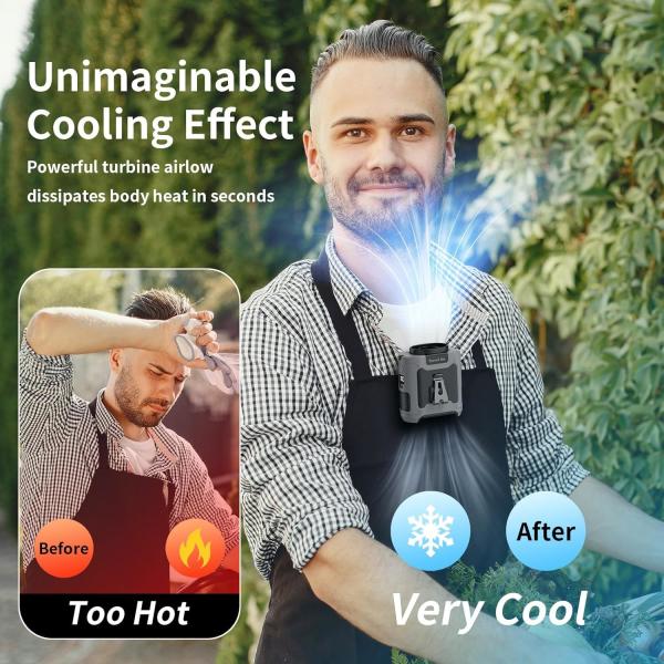 Socool Fan 10000mAh Portable Emergency Power Fan With SOS LED Light , Mini