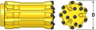 GT60 Rock Drill Bit ，Efficient Durable For Heavy Duty Drilling