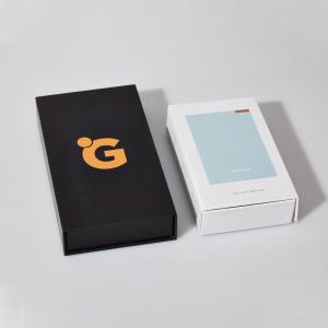 Custom Logo Book Shaped Flip Cardboard Gift Packaging Box With Magnet For Phone