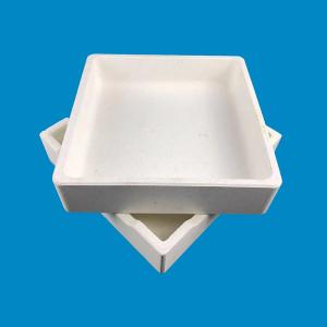 China Excellent Corrosion Resistance Alumina Ceramic Crucible Analyzing And Firing on sale