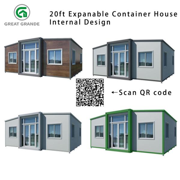 Galvanized Steel Frame Expandable Tiny House With Construction And Certifications