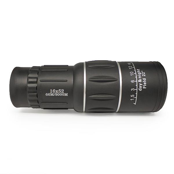 Zoom Hiking Monocular Telescope , 16x52 Monocular Dual Focus Optics Zoom