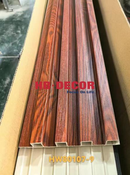 Quality Exterior WPC Wall Panels Cladding In Fluted Design With Custom Colors for sale