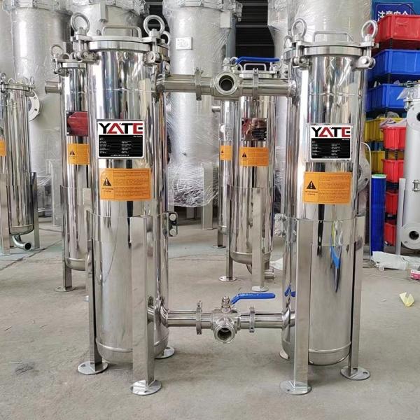 PP / PE Filter Material Stainless Steel Duplex Bag Filter Housing for Juice