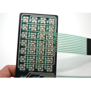 Embossed Tactile Membrane Switch Keyboard , Metal Dome Membrane Switch