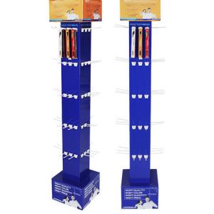 Advertising Cardboard Hook Display Stands Point Of Sale K5 Corrugated