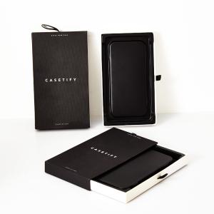 Customized Logo Black Cardboard Mobile Phone Case Packaging Drawer Box
