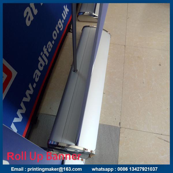 wide base aluminum roll up stand Luxury silver Pull up Banners Roller up Banners