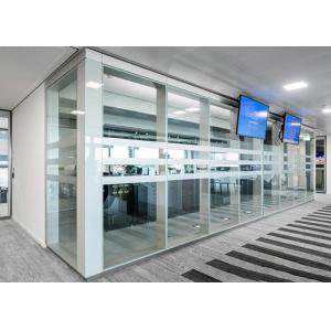 Modern Office Environment Glass Partition Wall For Soundproofing Office