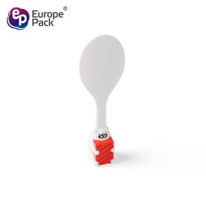 Plastic rice spoon can stand handle cute handle