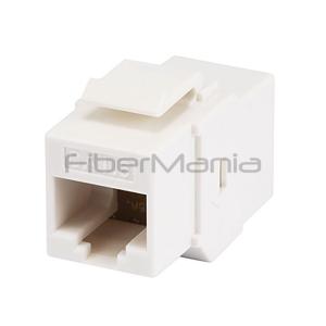 Unshielded RJ45 Cat6 Inline Coupler Type Keystone Jack White Or Black ABS