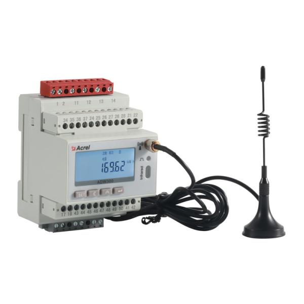 Quality ADW300 Din Rail RS485 And 470MHZ Wireless Power Meter CE Certification for sale