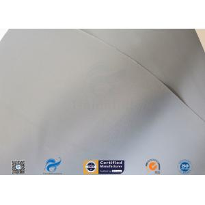 20cm Width Waterproof Grey PVC Woven Fabric Tear Resistant 0.3mm 7.9" Width