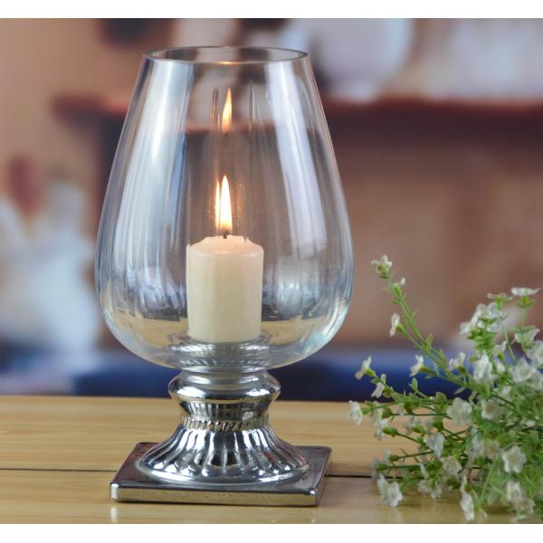 Quality Handmade Ancient Pillar Candle Holders With Silver Foot for sale