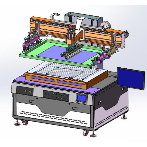 CCD high precision screen printer, pet film silkscreen printing machine,