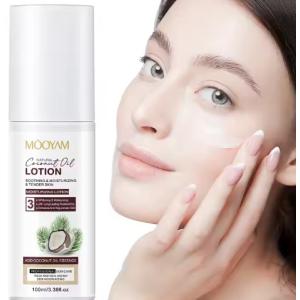 Coconut Oil Facial Lotion Hydrating Moisturizing Fully Locks In Moisture For