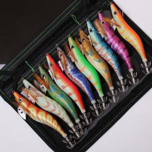 Wholesale Luminous Wooden Shrimp Set Sea Fishing Gear Lures ABS Material from china suppliers