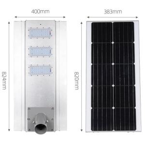 140LM/W LED Street Light With IP66 Waterproof, Bifacial Solar Panel & Aluminum