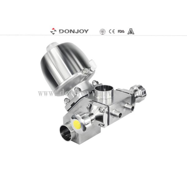 Type M-53 Sanitary inox multiport diaphragm with 3 control valve and 5 port with