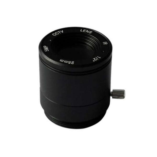 1/2" 25mm F2.4 5Megapixel CS mount fixed focal lens, low distortion CS lens for