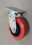 China OEM Dumpster Casters Heavy Duty Plate Casters Without Brake on sale