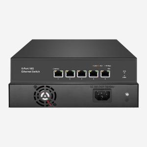 Wholesale 100Gbps 10G Unmanaged Switch With 5 10G Auto-Sensing RJ45 And Internal Power Supply Rack Mountable Lightweight from china suppliers