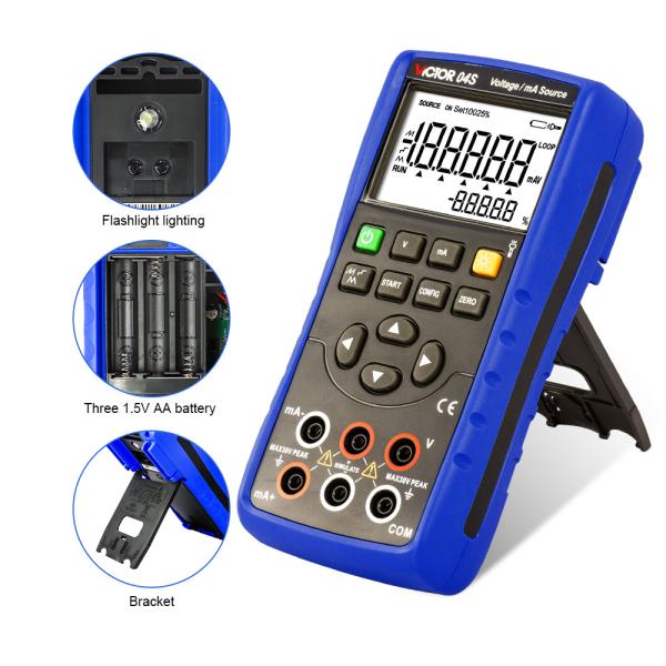 Quality VICTOR 04S Voltage/mA Source calibrator tester Temperature calibrator simulator source transmitter calibrrator for sale