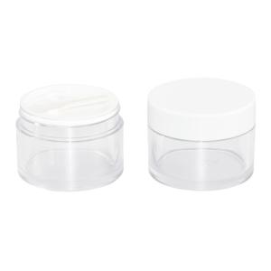 Wholesale Empty Plastic Cosmetic Cream Jars With Mixture Screw Top Cover And Inner Cap from china suppliers