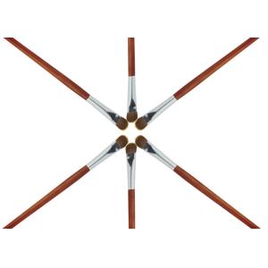 Weasel Hair Eyeshadow Blending Brush Bronzer Wooden Handle Aluminum Ferrule