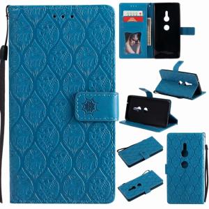 Buy cheap Sony XZ2 Leather Protective Case with Flower Embossed Pattern from wholesalers