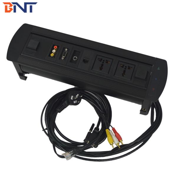 Quality With  1* VGA / 1*RJ45 Configuration Desk Flip Up Power Data Outlet for sale
