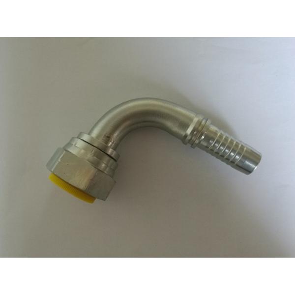 90 Degree BSP Industrial Hose Fittings Female 60 Degree Cone With Cr3 Zinc