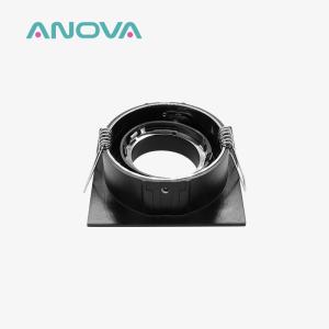Square Tilted Downlight Frame Glare Reduction MR16 Downlight Housing